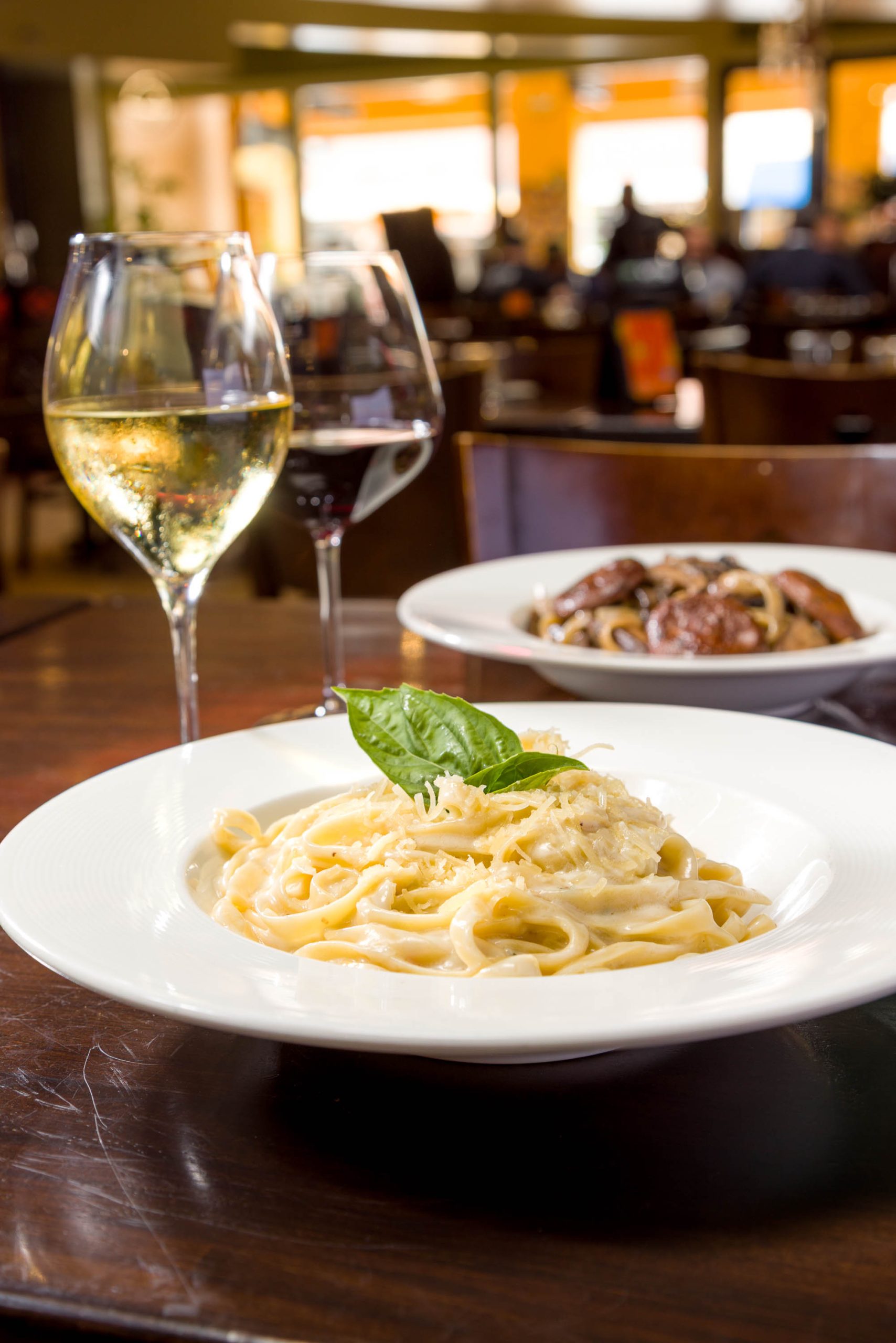 Pasta for 2 with wine